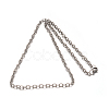 Tarnish Resistant 304 Stainless Steel Cable Chain Necklaces NJEW-M151-07P-2