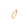 Golden Stainless Steel Cuff Ring MM8912-6-1