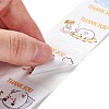 Adhesive Thank You Stickers Roll DIY-M035-03F-4