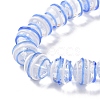 Round Handmade Clear Lampwork Beads Strands LAMP-G150-02B-4