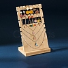 Rectangle L Shaped Bamboo Earring Necklace Display Stands PW-WG686AA-01-1