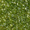 Transparent Colours Luster Glass Round Bugle Beads SEED-S045-001A-D01-3