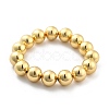 Brass Beaded Sretch Bracelets for Women BJEW-G736-13G-2