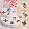 Cheriswelry 12Pcs 6 Styles Transparent Resin & Walnut Wood Pendants RESI-CW0001-14-12