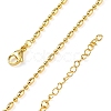 Rack Plating Brass Oval Link Chain Necklace NJEW-A035-06G-02-4