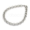 Fashionable 304 Stainless Steel Cable Chain Bracelets STAS-A028-B085P-1