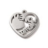 Mother's Day Theme 304 Stainless Steel Pendants STAS-E171-03P-07-2