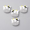 Cow Head Food Grade Silicone Beads SIL-WH0002-74B-1