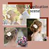 AHADERMAKER 1Set Wedding Bridal Alloy Alligator Hair Clips OHAR-GA0001-05-6