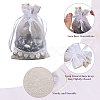 Burlap & Organza Storage Pouches ABAG-WH0040-13-4