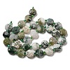 Natural Tree Agate Beads Strands G-NH0015-D04-01-3