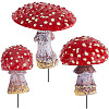 Resin Miniature Luminous Mushroom Ornaments AJEW-WH0326-72-1