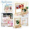 AHADEMAKER 30Pcs Miniature Wood Doll Clothes Hangers DOLL-GA0001-08-5