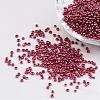 DIY Craft Beads 12/0 Opaque Colors Lustered Round Glass Seed Beads X-SEED-A012-2mm-125B-1