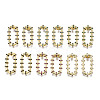 Brass Micro Pave Cubic Zirconia Stud Earrings EJEW-T014-53G-NF-1