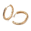 Brass Micro Pave Colorful Cubic Zirconia Hoop Earrings for Women EJEW-M238-22KCG-2