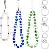 Olycraft 3Pcs 3 Style Glass Pearl & Lampwork & Glass Seed Beads Mobile Straps KEYC-OC0001-19-1