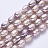 Natural Cultured Freshwater Pearl Beads Strands PEAR-N012-07H-2