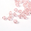 Faceted Bicone Imitation Crystallized Crystal Glass Beads X-G22QS122-4