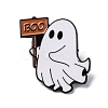 Halloween Ghost with BOO Sign Zinc Alloy Enamel Pin Brooches JEWB-Q044-02C-1