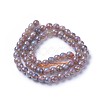 Electroplate Natural Sunstone Beads Strands G-F627-03-B02-2