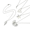 304 Stainless Steel Pendant Necklace for Women NJEW-JN04387-1