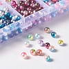 Rainbow ABS Plastic Imitation Pearl Beads OACR-YW0001-02B-3