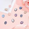 Resin Cameo Lady Head Cabochons CRES-CA0001-02-5