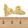 Brass Cubic Zirconia Beads KKB-L215-023G-3