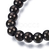 201 Stainless Steel Round Beaded Stretch Bracelet for Men Women BJEW-N017-163B-03-2