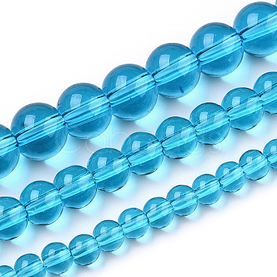 Transparent Glass Beads Strands X-GLAA-T032-T4mm-06-1