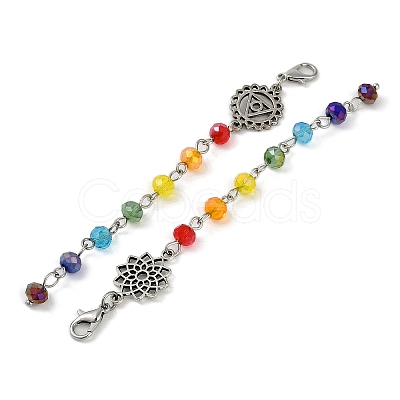 Chakra Theme Sun Catcher Pendant Decorations HJEW-JM00669-1