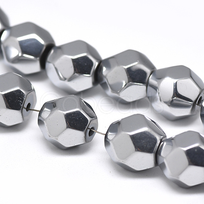 Electroplate Non-magnetic Synthetic Hematite Beads G-T061-32C-1