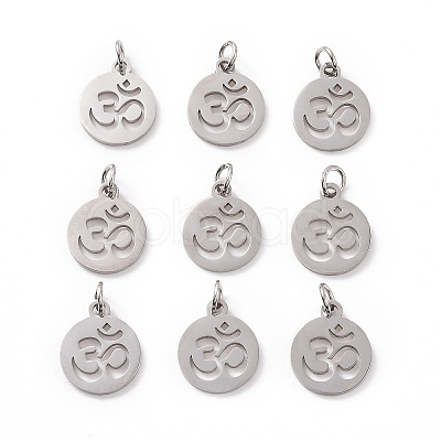 Non-Tarnish 304 Stainless Steel Charms STAS-Q201-T446S-1