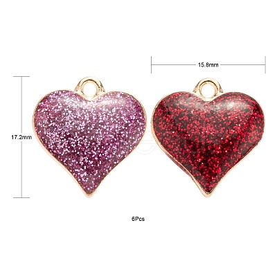 Alloy Enamel Pendants ENAM-FS0001-13-1