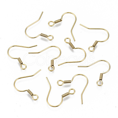 304 Stainless Steel Earring Hooks STAS-S111-002G-NR-1