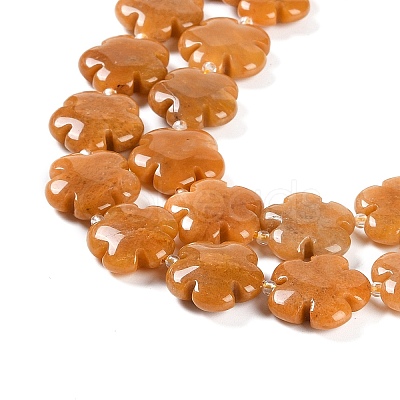 Natural Topaz Jade Beads Strands G-NH0028-01B-1