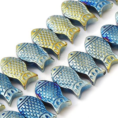 Electroplate Glass Beads Strands EGLA-C007-05C-1