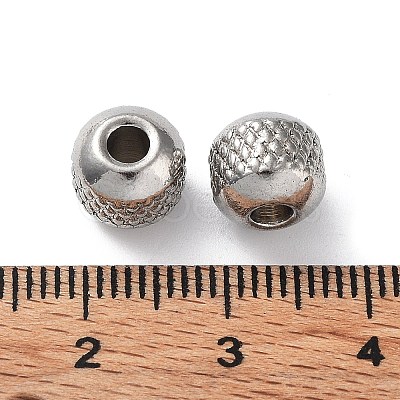 Non-Tarnish 303 Stainless Steel Beads STAS-Q302-25E-P-1