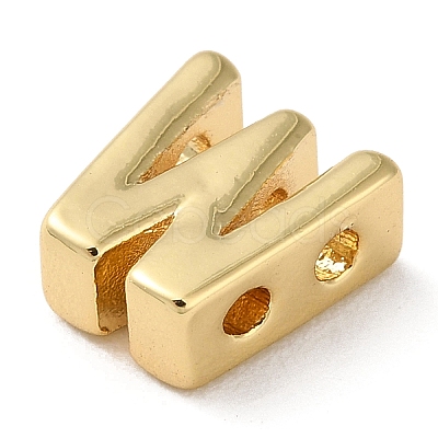 Rack Plating Brass Slide Charms KK-M254-15G-W-1