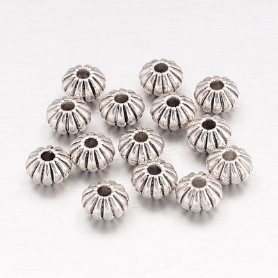 Tibetan Style Spacer Beads X-TIBEB-R010-AS-LF-1