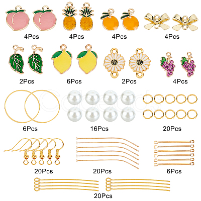 SUNNYCLUE DIY Fruit Dangle Earring Making Kit DIY-SC0018-99-1