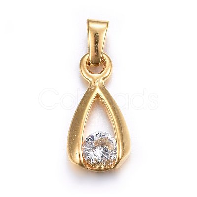 304 Stainless Steel Pendants STAS-P216-59G-1