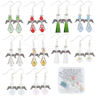 SUNNYCLUE DIY Christmas Angel Theme Earrings Making Kit DIY-SC0021-65-1