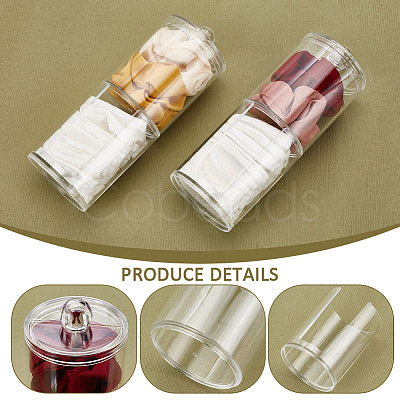 Plastic Cosmetic Cotton Storage Container CON-WH0086-25-1