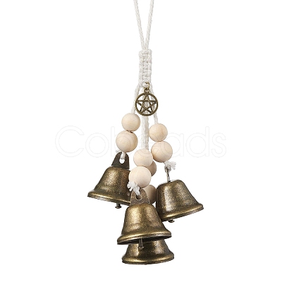 Iron Bell Wind Chimes HJEW-JM01954-03-1