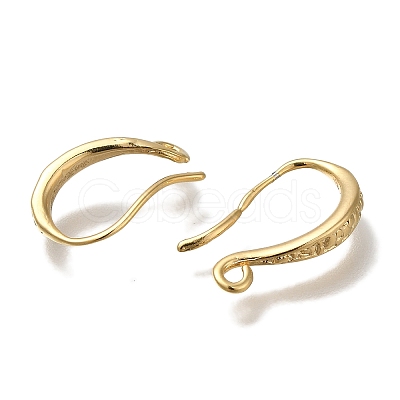 Brass Earring Hooks KK-H502-14G-1