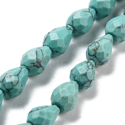 Synthetic Turquoise Beads Strands G-P520-B27-01-1