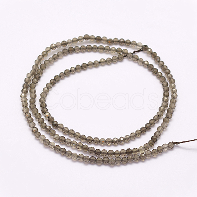 Natural Smoky Quartz Beads Strands G-F509-24-3mm-1