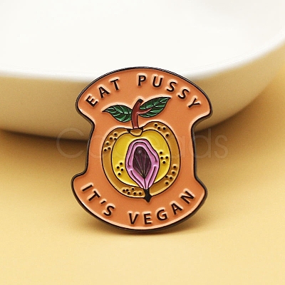 Cartoon Pear Shape Enamel Pin GIPO-PW0001-004-1